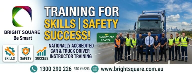 Driver Instructor Training Courses with Bright Square in Sydney NSW